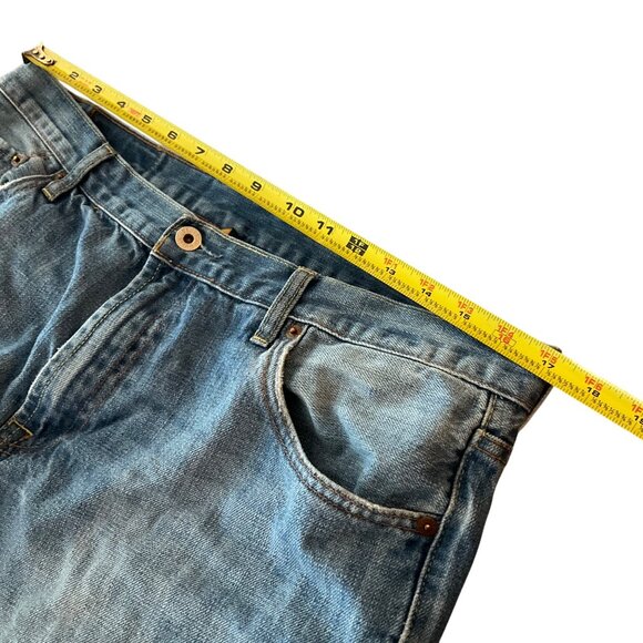 Lucky Brand Mens Relaxed Fit Distressed Light Wash Denim Jeans Size 36 Cotton - Picture 10 of 10
